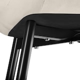 thumbnail of tectake Lot de 8 chaises Rembourrées aspect velours assise Ergonomique crème - 404941