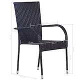 thumbnail of Helloshop26 - Juego de comedor de jardín de 3 piezas resina de mimbre negra 02_0013687