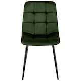 thumbnail of CLP Set van 4 eetkamerstoelen Antibes Velvet Fluweel HBT: 84x45x55 cm groen