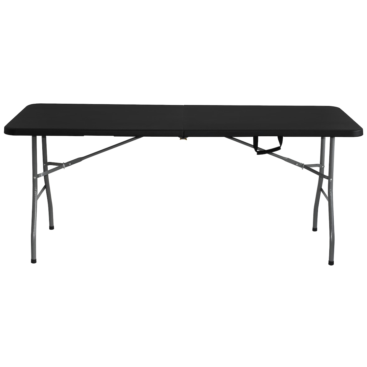 KG KITGARDEN - Mesa Plegable Portátil Multifuncional, 180x74x74cm, Negro