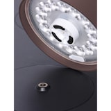 thumbnail of METRO PROFESSIONAL Lampe de table LED SANA II, lot de 2, aluminium/polycarbonate, Ø 11.5 x 39 cm, connexion USB, contrôle tactile, étanche, brun