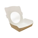 thumbnail of MONOUSO - Kraft Kartonnen Saladekom met Venster 750ml (250 Stuks)