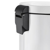 thumbnail of PROREGAL Treteimer mit stilvollem Pedal, leise schließendem Deckel & Kunststoffinneneimer | 5 Liter, HxBxT 29x20,3x26,5cm | Weiß