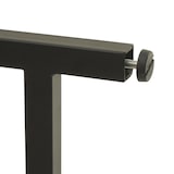 thumbnail of Schreibtisch mit Regal HWC-K81, Laptoptisch Bürotisch Arbeitstisch, 100x60cm Metall MDF ~ Marmor-Optik weiß