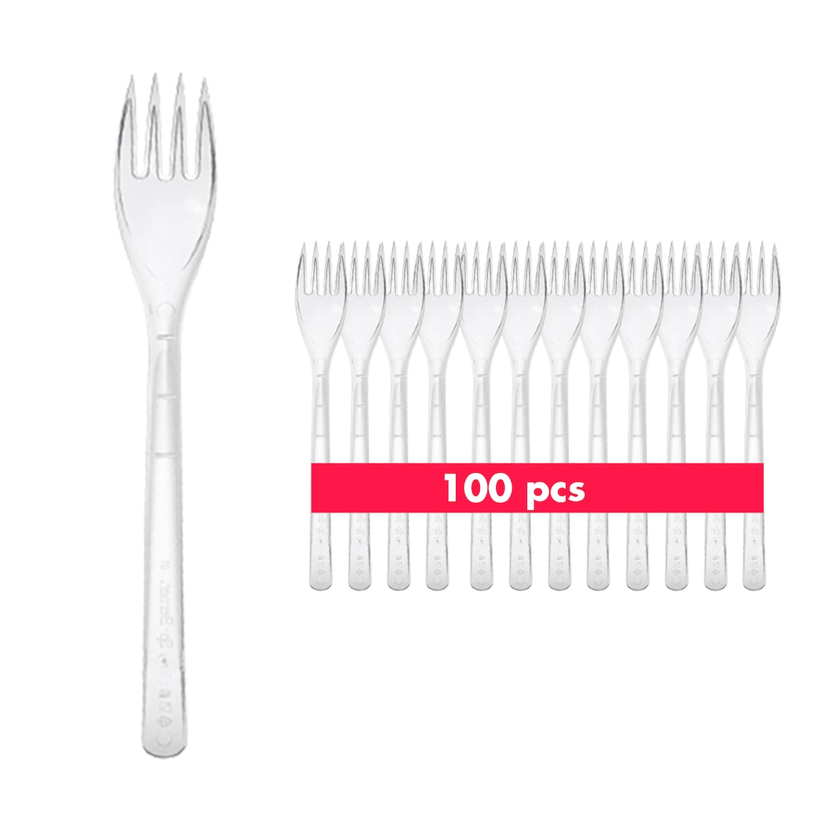 SP BERNER KITCHENWARE - Confezione da 100 forchette riutilizzabili