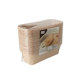 thumbnail of PAPSTAR 25 Backformen "pure" eckig 523 ml 5 cm x 8,5 cm x 18,8 cm braun