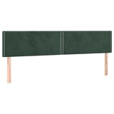 thumbnail of vidaXL Boxspringbett mit Matratze & LED Dunkelgrün 200x200 cm Samt