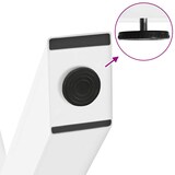 thumbnail of vidaXL Couchtischbeine X-Form 2 Stk. Weiß 40x(30-31) cm Stahl