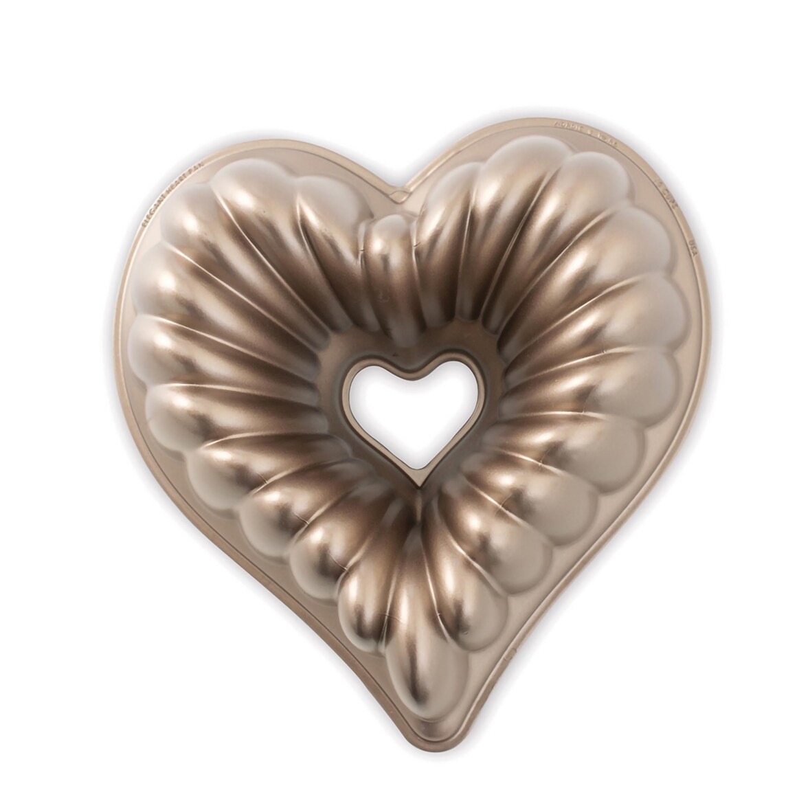 nordic ware - Stampo per dolci in alluminio pressofuso Bundt Elegant Heart