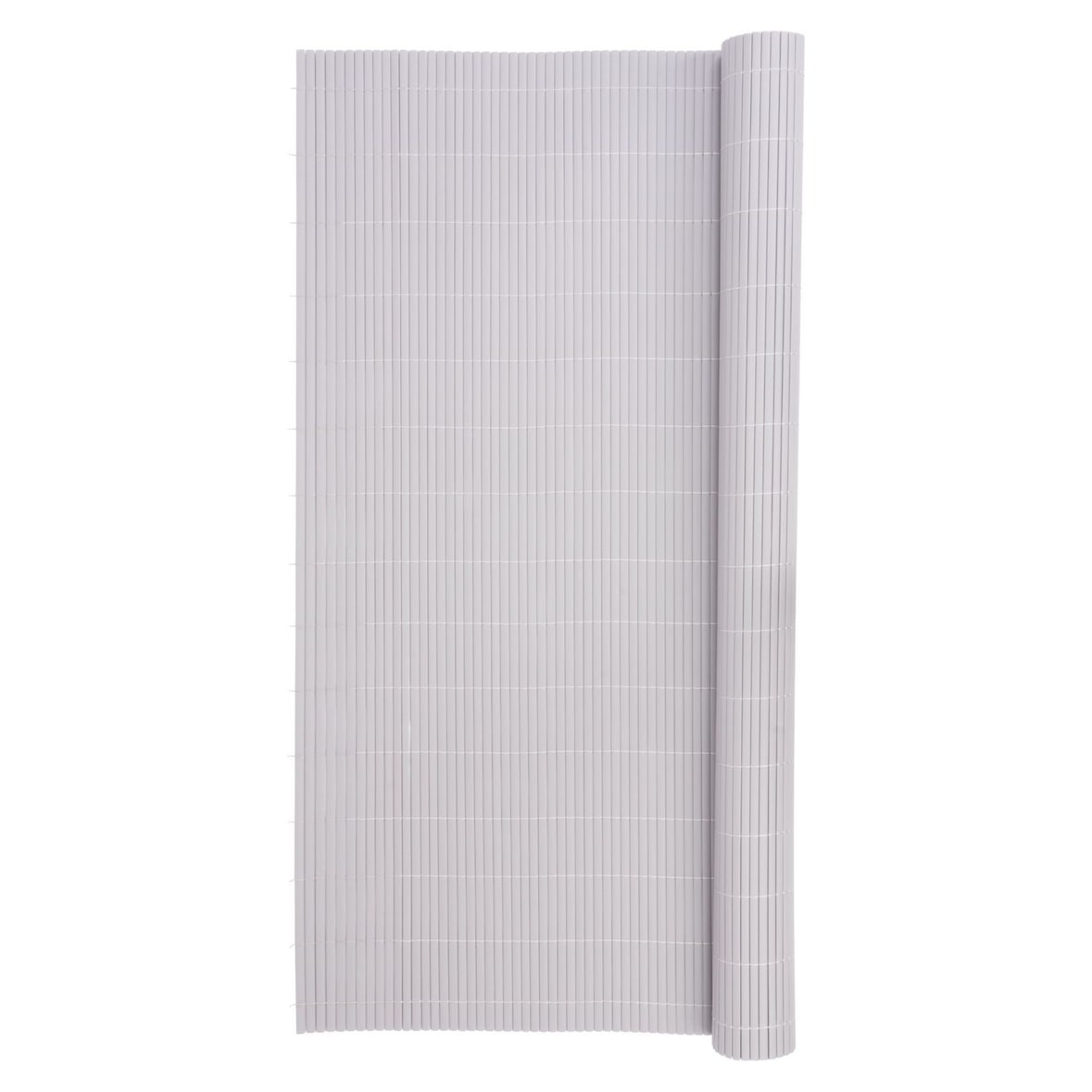 FI-CHI – Premium Sichtschutzmatte | Zaun | Gartensichtschutz für Garten und Balkon aus Weide | Höhe 1,5 m | Länge 3 m | HxL: 1,5x3 m | Grau