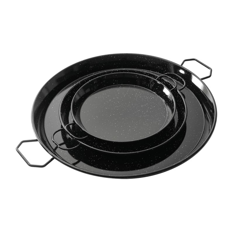 Paellera 8 raciones ø380 mm., acero esmaltado