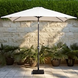 thumbnail of Parasol Cuadrado 250x250 cm Aluminio Antracita Tela Natural 180g