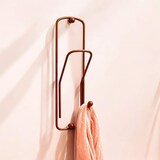 thumbnail of DanDiBo Wandhaken Garderobe Garderobenhaken Kupfer Kleiderhaken Büroklammer 32 cm Klammer Jackenaufhänger Haken