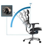 thumbnail of Bürostuhl / Chefsessel ERGOHUMAN ULTRA F GEN2 Sitz Stoff / Rücken Netz schwarz hjh OFFICE