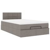 thumbnail of vidaXL Ottoman-Bett mit Matratze & LEDs Taupe 120x200 cm Stoff