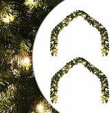 thumbnail of vidaXL Weihnachtsgirlande mit 600 LEDs 2 pcs Grün PVC