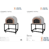 thumbnail of MF - Forno a Legna da Esterno in Muratura Modello STROMBOLI (Bianco - 100 x 100 x 157 cm) – Isolato con Sughero e 3 Coperte in Ceramica