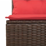 thumbnail of vidaXL 11-teiliges Gartensofa-Set mit Kissen, braun, Polyrattan