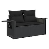 thumbnail of vidaXL 14-tlg. Garten-Sofagarnitur mit Kissen Schwarz Poly Rattan