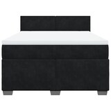 thumbnail of vidaXL Boxspringbett mit Matratze Schwarz 160x200 cm Samt