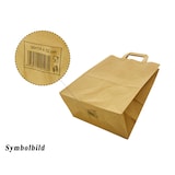 thumbnail of 250x GASTRO Papiertragetaschen 33 x 32 x 21 cm mit EAN-Code braun
