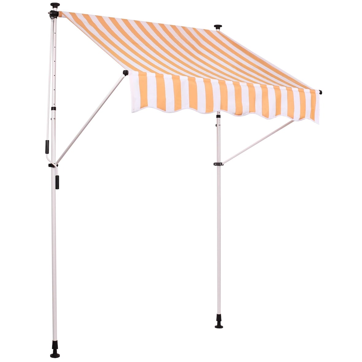 Auvent à Pince Westerly avec toile résistante aux UV 350x120 cm/Blanc / Jaune