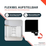 thumbnail of homeX Gefrierschrank, Tiefkühlschrank klein - 60L Nutzinhalt, 4-Sterne Gefrieren, Freezer freistehend, schwarz, FS1016-B