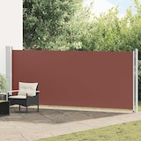 thumbnail of Auvent latéral rétractable de patio 600x160 cm marron Modèle Atlas Stella