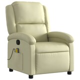 thumbnail of vidaXL Massagesessel Relaxsessel Echtleder Creme