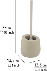 thumbnail of WENKO WC-Garnitur Mod. Badi Beige Keramik, mit Silikon-Bürstenkopf