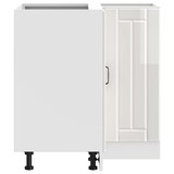 thumbnail of vidaXL Küchen-Eckunterschrank Lucca Hochglanz-Weiß Holzwerkstoff