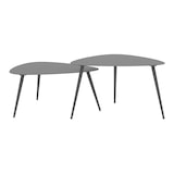 thumbnail of Helloshop26 - 2er-Set ineinander schiebbare Couchtische anthrazitgrau 03_0009700