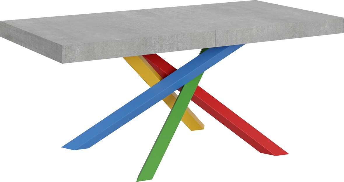 Ausziehbarer Tisch 90x180/440 cm Volantis Cemento Gestell 4/B