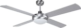 thumbnail of Ventilador de techo con luz Orbegozo CP 77132, 4 aspas, 3 velocidades, mando a distancia, 132 cm de diámetro, 60 W