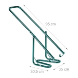 thumbnail of Relaxdays Müllpresse für die Mülltonne, Müllverdichter Hausmüll, Restmüll, Plastik, manuelle Hausmüllpresse, Stahl, grün