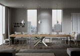 thumbnail of Ausziehtisch 120/380x90 cm Volantis Premium Eiche natur mehrfarbig Beine 4/A