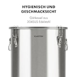 thumbnail of Gärkeller Pro XL Fermentierkessel 60 Liter Ablassventil 304-Edelstahl Silber-Metallic