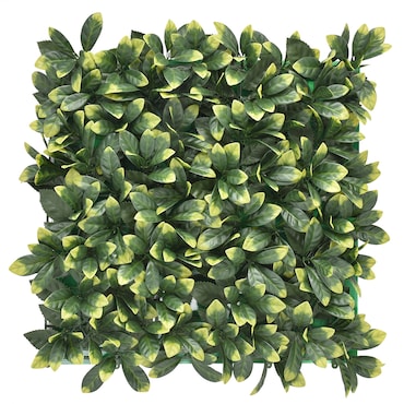 Bonerva | Jardín Vertical Laurel | Pack 4 Piezas 50x50cm (1m²)| Planta artificial decoración oficina, hotel, restaurante | MAL1206