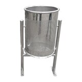 thumbnail of Papelera circular abatible de suelo de 60 l marca jami. Papelera circular 60 lt. acero inox.