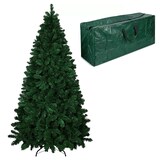 thumbnail of Albero Di Natale 240 Cm Con Sacca 1516 Rami Foltissimo Rami A Gancio Base A Croce In Metallo Doppia Foglia Colorata In PVC (240 Cm, 1516 Rami)