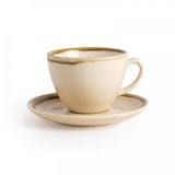 thumbnail of 6 Olympia Kiln Cappuccinotassen Sandstein | 23cl | Porzellan | Tassen