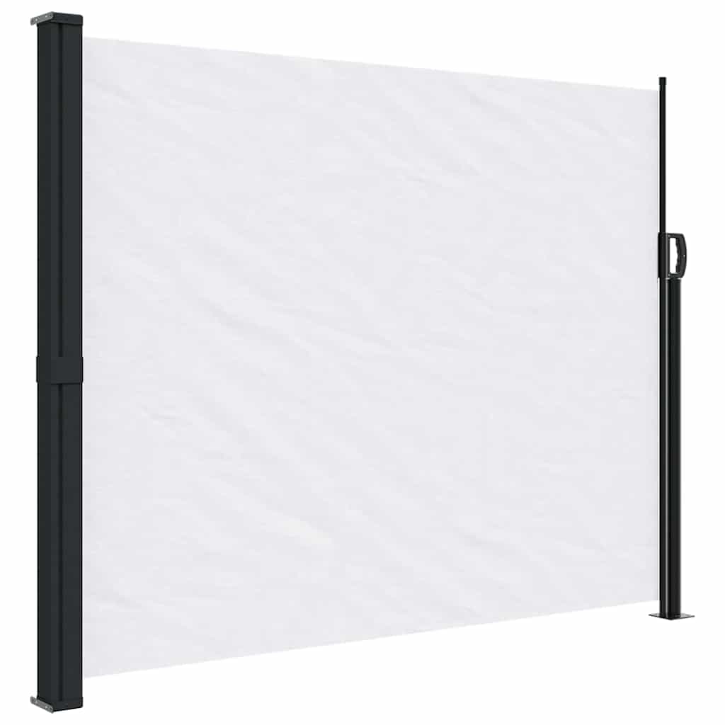 vidaXL Seitenmarkise Ausziehbar Weiß 160x500 cm