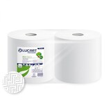 thumbnail of Bobine blanche d'essuyage - 2 plis - 1000 feuilles - x2 - LUCART FRANCE SAS