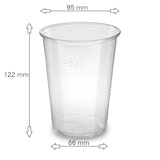 thumbnail of Trinkbecher Made in Germany 100 Stück | Eichstrich 0,4l | Bierbecher Plastikbecher Einwegbecher aus Kunststoff PP (Polypropylen), Transparent klar