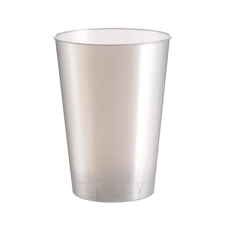 MONOUSO - Wiederverwendbarer Schnapsglas PS Moon Perlweiß 230ml (25 Stück)