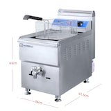 thumbnail of Arsent – Gasfriteuse met kraan 17 Liter 340 x 670 x 650 mm met E.G.O thermostaat