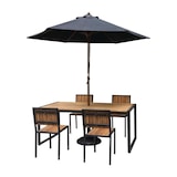 thumbnail of Bolero Stahl- Und Akazienholzstühle Ohne Armlehnen (4 Stück)