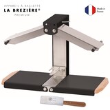 thumbnail of Appareil à raclette - Brézière® PREMIUM - Noir - Poignées bois - Couteau inclus
