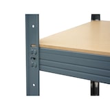 thumbnail of METRO Professional Étagères pour charges lourdes KBT45,  charge maximale de 350 kg par étagère, gris