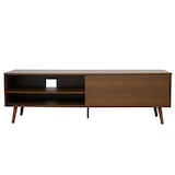 thumbnail of Meuble TV 1 porte rectangulaire L160 cm marron